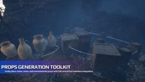 Hyper Procedural Props Spawner visual for Games by Hyper Unreal Engine systems