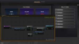 Reputation Manager visual for Games by Hyper Unreal Engine systems