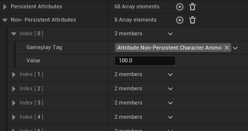 Attributes screenshot
