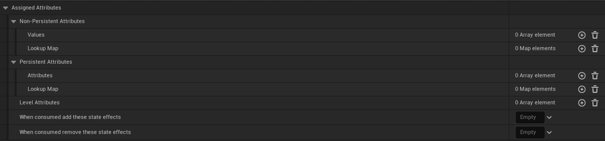 DT_Items Assigned Attributes screenshot