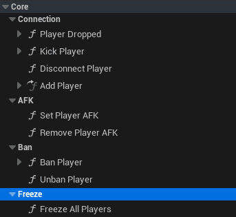 Player Management Features screenshot