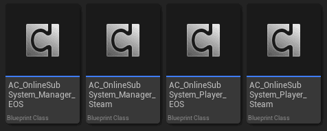 Online Subsystem Manager Components screenshot