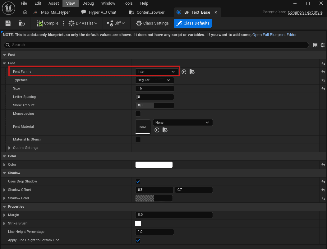 BP_Text_Base font settings