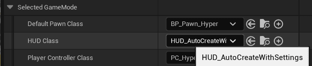 HUD Auto Create assigned in the GameMode