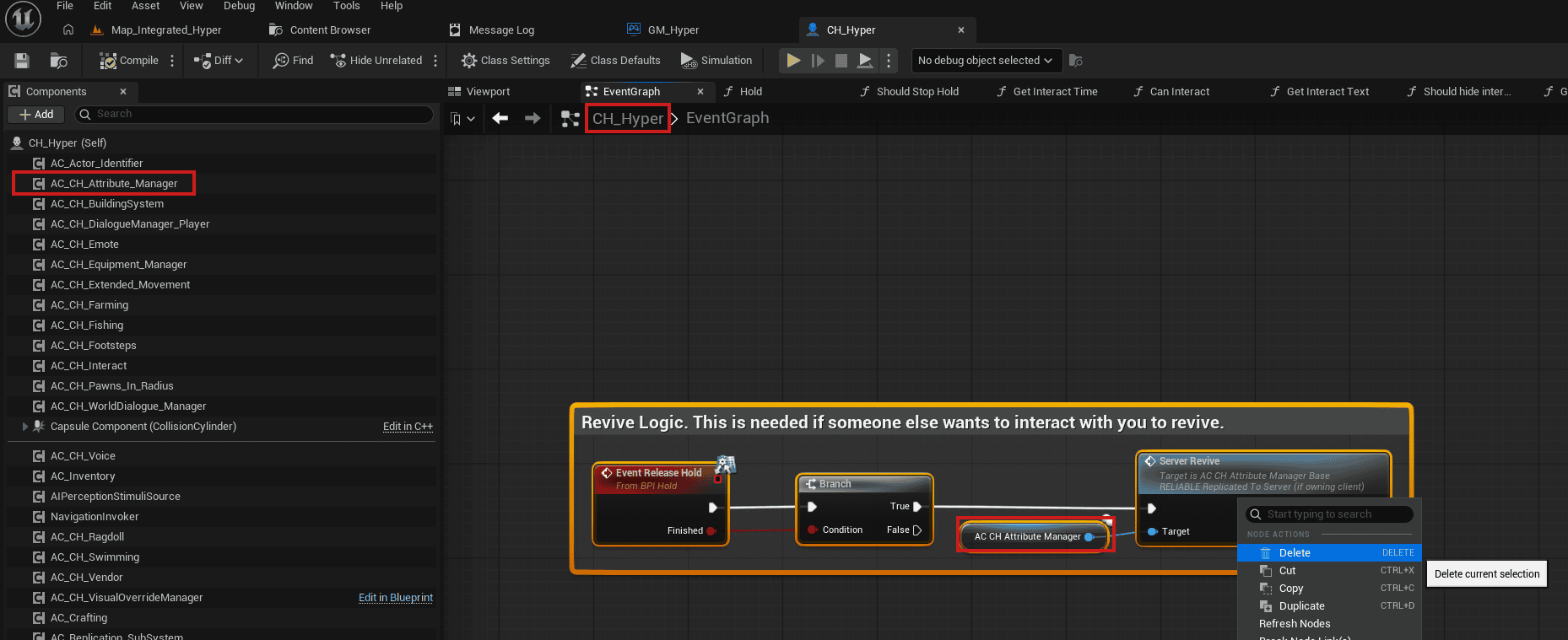 CH_Hyper error related to AC_CH_Attribute_Manager