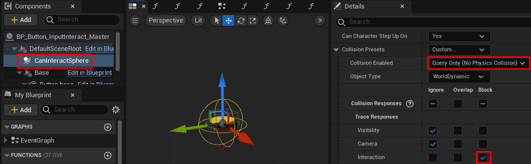 Setup an input based interactable screenshot