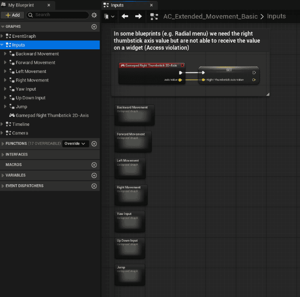Movement Input screenshot