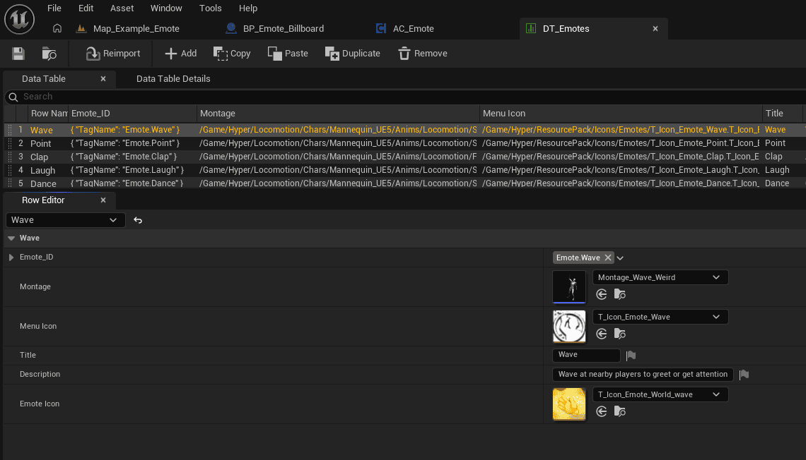 Data Table Explained screenshot
